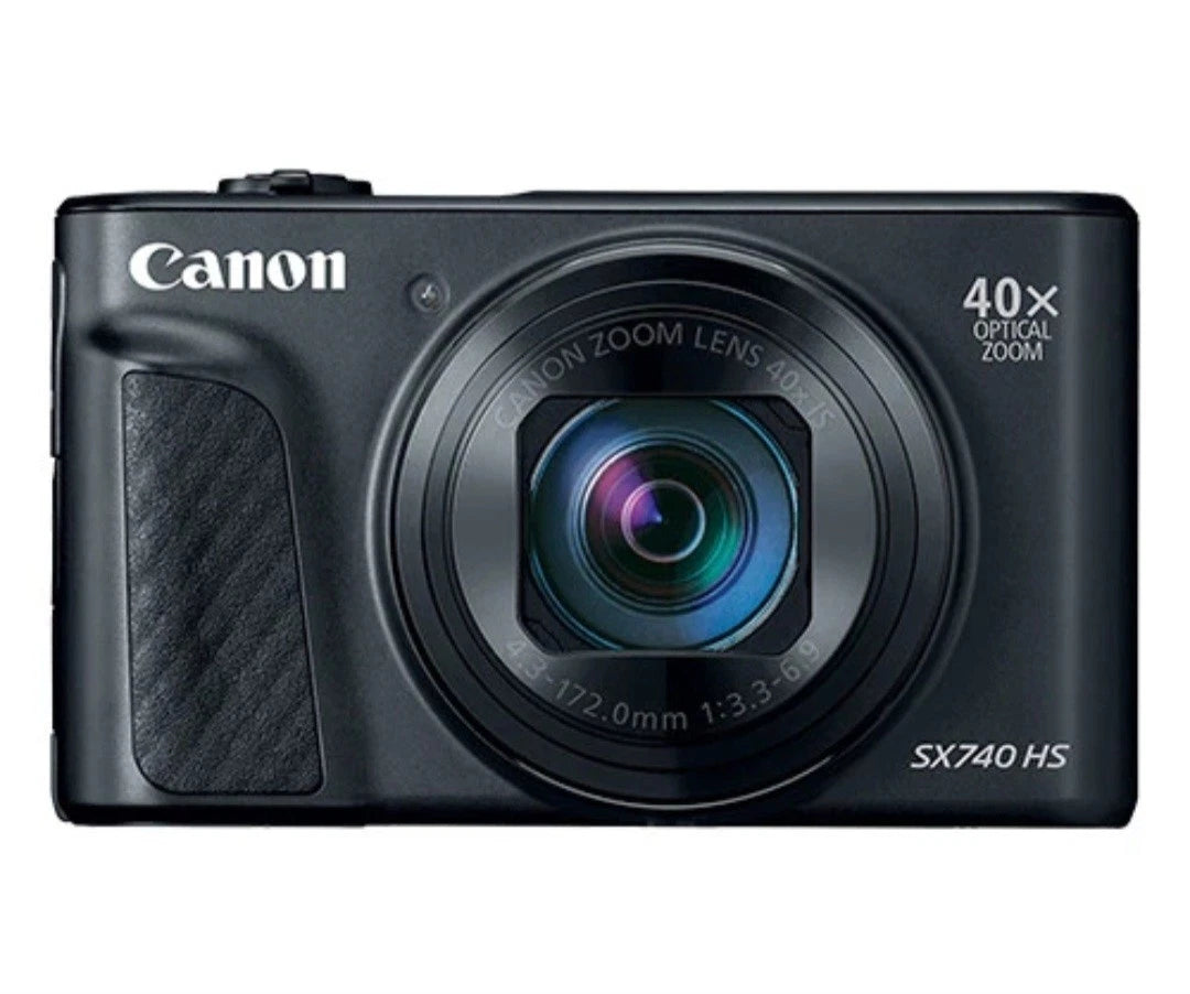 Canon PowerShot SX740 HS 20.3MP 4K Digital Camera 40x Optical Zoom Wi-Fi Black