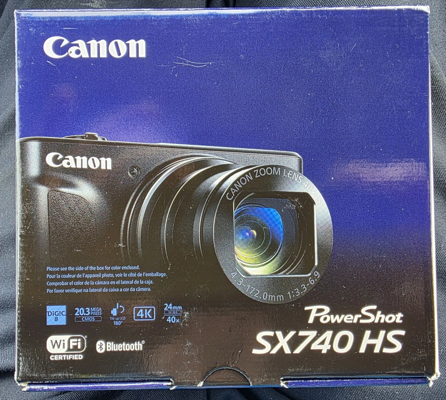 Canon PowerShot SX740 HS 20.3MP 4K Digital Camera 40x Optical Zoom Wi-Fi Black