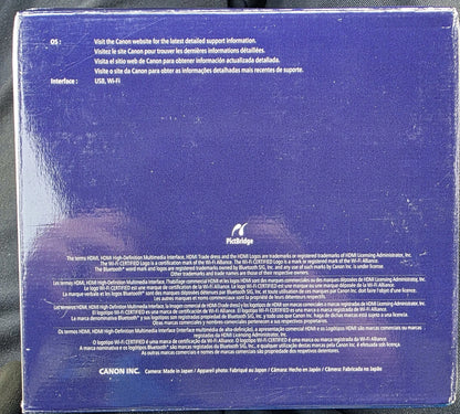 Canon PowerShot SX740 HS 20.3MP 4K Digital Camera 40x Optical Zoom Wi-Fi Black