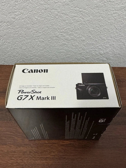 Canon PowerShot G7 X Mark lll 20.1MP Point & Shoot Digital Camera Black US *NEW*